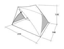 Outwell Formby Beach Shelter -Outlet Camping Store 111229 beach shelter formby drawing perspective2