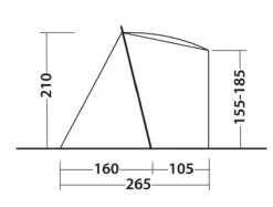 Outwell Sandcrest S Awning -Outlet Camping Store 111241 sandcrest s drawing other5