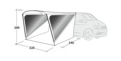 Outwell Touring Shelter -Outlet Camping Store 111254 touring shelter drawing perspective2