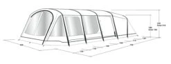Outwell Queensdale 8PA Tent (2023) -Outlet Camping Store 111270 queensdale 8pa drawing perspective2