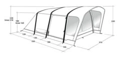 Outwell Springville 4SA Tent (2023) -Outlet Camping Store 111275 springville 4sa drawing perspective2