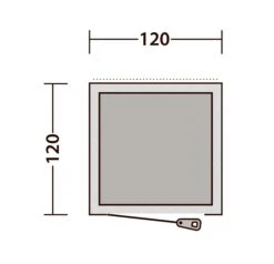 Outwell Seahaven Station Single -Outlet Camping Store 111287 outwell seahaven comfort station single drawing floorplan3