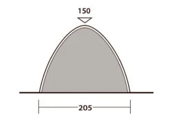 Outwell Free Standing Inner -Outlet Camping Store 111289 free standing inner drawing other4
