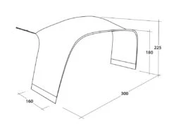 Outwell Lounge Tent Connector M (2023) -Outlet Camping Store 111342 lounge tent connector m drawing perspective2 page 0001
