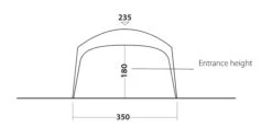Outwell Event Lounge L 3.5m (2023) -Outlet Camping Store 111359 event lounge l drawing other4