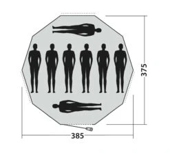 Easy Camp Moonlight Tipi Tent -Outlet Camping Store 120381 moonlight tipi drawing floorplan3