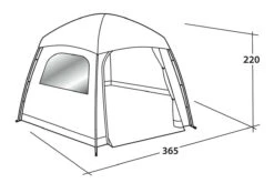 Easy Camp Moonlight Yurt Tent -Outlet Camping Store 120382 moonlight yurt drawing perspective2