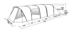Easy Camp Palmdale 800 Lux Tent (2023) -Outlet Camping Store 120450 palmdale 800 lux drawing perspective2