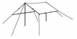 Robens Tarp 3m*3m -Outlet Camping Store 130232 tarp 4 x 4 m drawing perspective 2 2