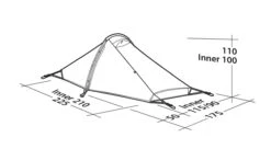 Robens Starlight 2 Tent (2022) -Outlet Camping Store 130259 starlight 2 drawing perspective2
