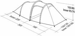 Robens Voyager 2EX Tent (2022) -Outlet Camping Store 130263 voyager 2ex drawing perspective2