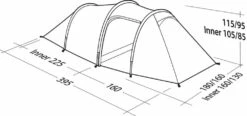 Robens Voyager 3EX Tent (2022) -Outlet Camping Store 130264 voyager 3ex drawing perspective2