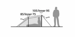Robens Arch 2 Tent (2023) -Outlet Camping Store 130274 arch 2 drawing other25 1