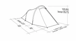 Robens Arch 2 Tent (2023) -Outlet Camping Store 130274 arch 2 drawing perspective23 1