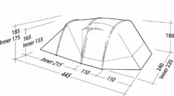 Robens Double Dreamer 4 Tent (2023) -Outlet Camping Store 130278 double dreamer 4 drawing perspective2