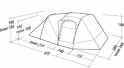 Robens Double Dreamer 5 Tent (2023) -Outlet Camping Store 130279 double dreamer 5 drawing perspective2