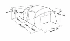 Robens Wolf Moon 5xp Tent (2023) -Outlet Camping Store 130284 wolf moon 5xp drawing perspective35