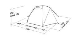 Robens Boulder 3 Tent (2023) -Outlet Camping Store 130290 boulder 3 drawing perspective2