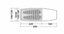 Robens Pioneer 2EX Tent (2022) -Outlet Camping Store 130314 pioneer 2ex drawing floorplan17