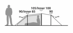 Robens Pioneer 2EX Tent (2022) -Outlet Camping Store 130314 pioneer 2ex drawing other18