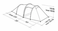 Robens Pioneer 2EX Tent (2022) -Outlet Camping Store 130314 pioneer 2ex drawing perspective16