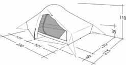 Robens Chaser 3XE Tent (2022) -Outlet Camping Store 130317 chaser 3xe drawing perspective2