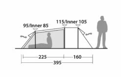 Robens Nordic Lynx 3 Tent (2023) -Outlet Camping Store 130323 nordic lynx 3 drawing other4