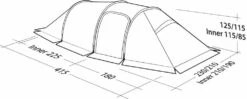 Robens Nordic Lynx 4 Tent (2022) -Outlet Camping Store 130324 nordic lynx 4 drawing perspective2