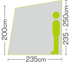 Quest Falcon 260 Poled Porch Caravan Awning (2022) -Outlet Camping Store a3501 6 midsize