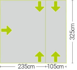 Quest Falcon 300 Poled Drive Away Awning Low (2022) -Outlet Camping Store a3507 7 midsize