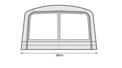 Outdoor Revolution Airedale 6.0s / 6.0se Front Porch Extension -Outlet Camping Store airedale 6s se front porch extension fp 2
