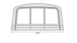 Outdoor Revolution Airedale 7.0se / 9.0se Front Porch Extension -Outlet Camping Store airedale 7se 9se front porch extension floorplan 2