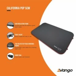 Vango California Pop 5cm Self Inflating Mattress -Outlet Camping Store california pop 5cm low res