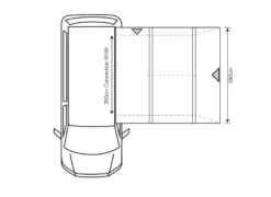 Outdoor Revolution Cayman Cona Air Driveaway Awning Low (2022) -Outlet Camping Store cayman cona air 1