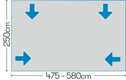 Westfield Ceres Full Air Caravan Awning Small (Size 8: 946 - 980cm) -Outlet Camping Store ceres 7 midsize 1 1