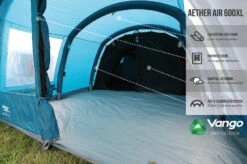 Vango Airbeam Vango Aether Air 600XL Tent (2022) -Outlet Camping Store earth collection airbeam infographics call outs7
