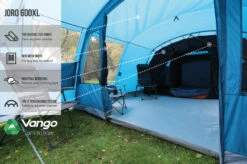 Vango Joro Poled 600XL Tent (2022) -Outlet Camping Store earth collection poled infographics call outs3
