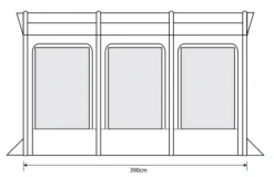 Outdoor Revolution Eden Air 390 Caravan Awning (2022) -Outlet Camping Store eden air 390 floor