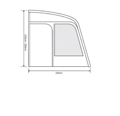 Outdoor Revolution Eden Air 390 Caravan Awning (2022) -Outlet Camping Store eden air 390 floor2