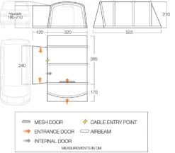 Vango Airbeam Vango Galli CC Air Low Awning (2023) -Outlet Camping Store galli cc air low floorplan lowres