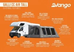 Vango Airbeam Vango Galli CC Air Tall Awning (2023) -Outlet Camping Store galli cc air tall
