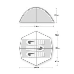 Wild Country Helm Compact 3 Tent (2023) -Outlet Camping Store helm compact 3 floorplan 1500px 72dpi