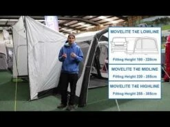 Outdoor Revolution Movelite T4E Lowline Awning (180-220cm) (2023) -Outlet Camping Store hqdefault 20