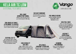 Vango Airbeam Vango Kela Air TC Low Awning (2023) -Outlet Camping Store kela air tc low 1