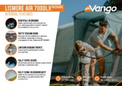 Vango Airbeam Vango Lismore Air 700DLX Tent Package (2023) -Outlet Camping Store lismore air 700dlx package2