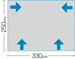Westfield Mars 330 Motorhome Fixed Air Awning (245 - 260cm) -Outlet Camping Store mars 7 midsize
