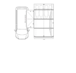 Outdoor Revolution Movelite T4E Highline Awning (255-305cm) -Outlet Camping Store movelite t4e floor1 pe 1