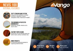 Vango Nevis 100 Tent (2023) -Outlet Camping Store nevis 1002 small