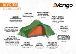 Vango Nevis 300 Tent (2023) -Outlet Camping Store nevis 300