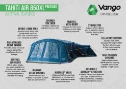 Vango Airbeam Vango Tahiti 850XL Air Tent (2023) -Outlet Camping Store tahiti air 850xl package